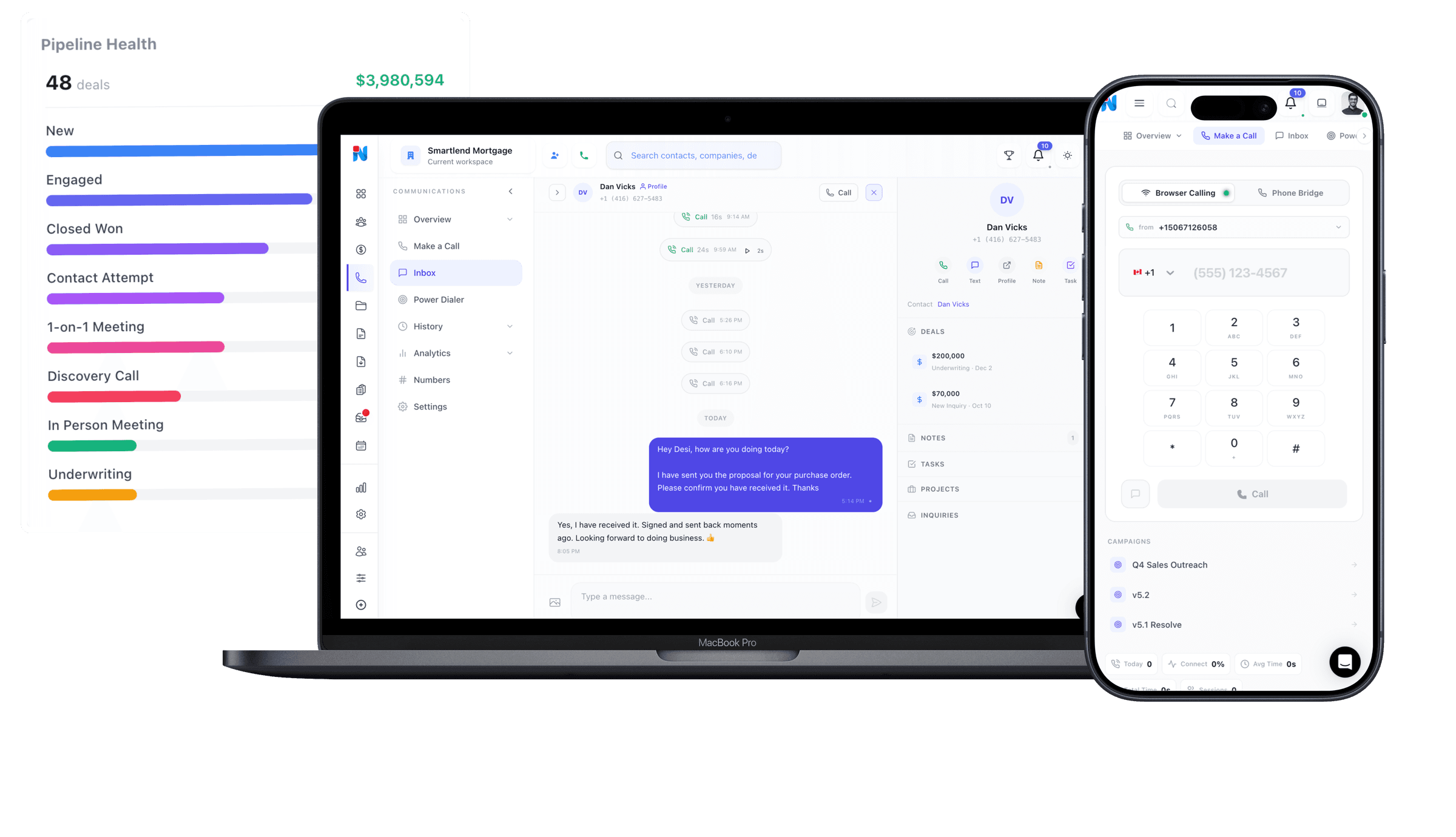Inkris CRM with SMS